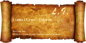 Lumnitzer Iduna névjegykártya